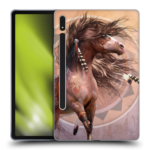 Laurie Prindle Fantasy Horse Spirit Warrior Soft Gel Case for Samsung Galaxy Tab S8