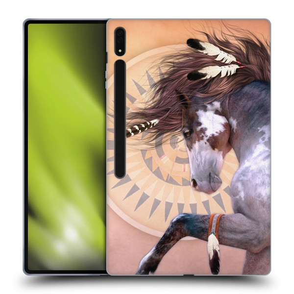 Laurie Prindle Fantasy Horse Native Spirit Soft Gel Case for Samsung Galaxy Tab S8 Ultra
