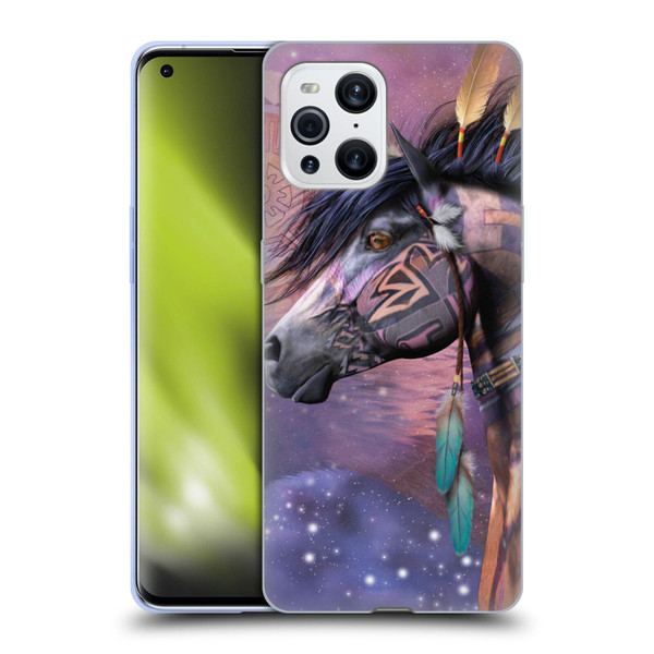 Laurie Prindle Fantasy Horse Native American Shaman Soft Gel Case for OPPO Find X3 / Pro