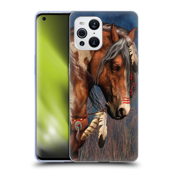 Laurie Prindle Fantasy Horse Native American War Pony Soft Gel Case for OPPO Find X3 / Pro