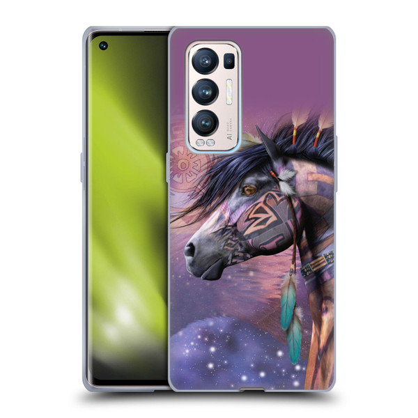Laurie Prindle Fantasy Horse Native American Shaman Soft Gel Case for OPPO Find X3 Neo / Reno5 Pro+ 5G