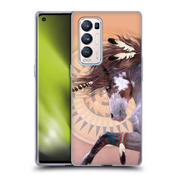 Laurie Prindle Fantasy Horse Native Spirit Soft Gel Case for OPPO Find X3 Neo / Reno5 Pro+ 5G