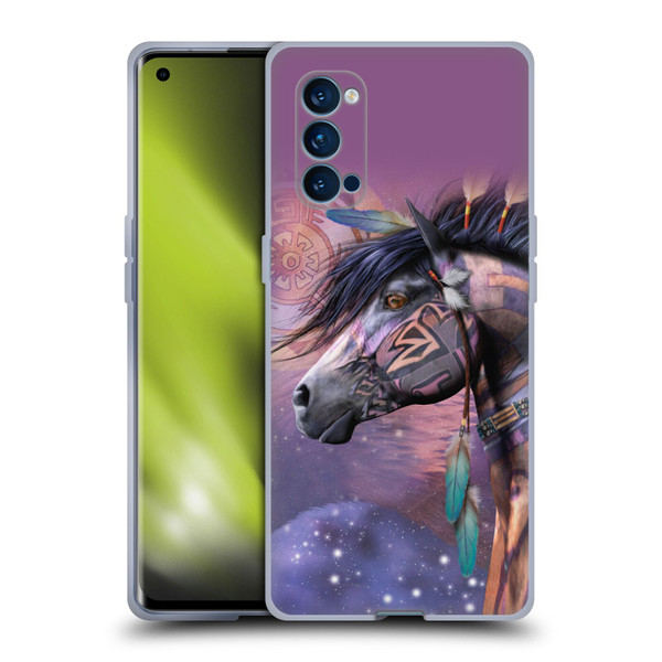 Laurie Prindle Fantasy Horse Native American Shaman Soft Gel Case for OPPO Reno 4 Pro 5G