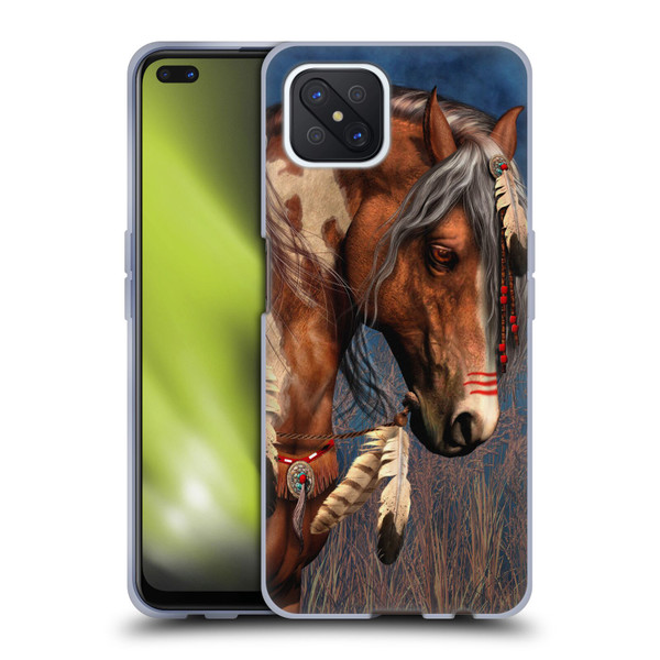Laurie Prindle Fantasy Horse Native American War Pony Soft Gel Case for OPPO Reno4 Z 5G