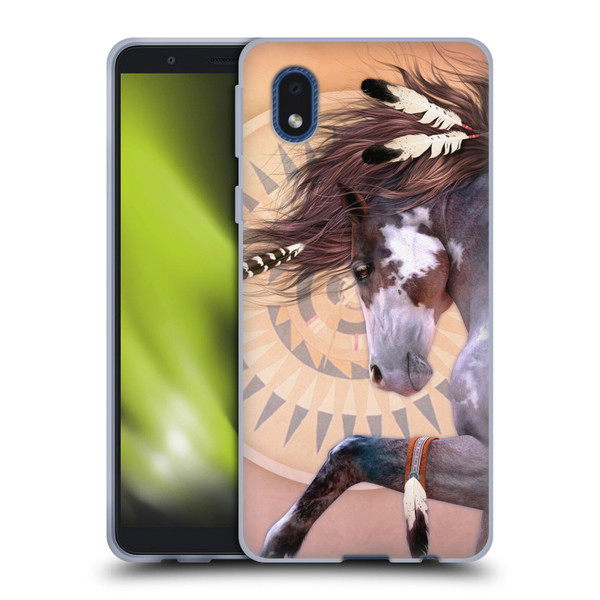 Laurie Prindle Fantasy Horse Native Spirit Soft Gel Case for Samsung Galaxy A01 Core (2020)