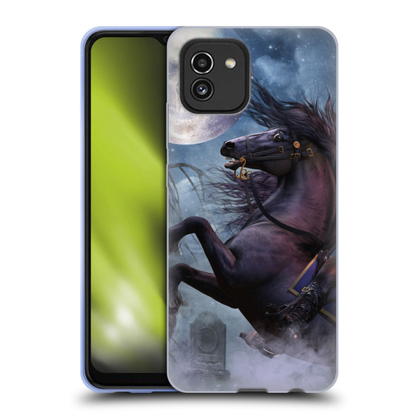 Laurie Prindle Fantasy Horse Sleepy Hollow Warrior Soft Gel Case for Samsung Galaxy A03 (2021)