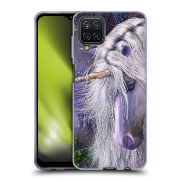 Laurie Prindle Fantasy Horse Moonlight Serenade Unicorn Soft Gel Case for Samsung Galaxy A12 (2020)