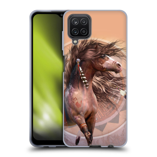Laurie Prindle Fantasy Horse Spirit Warrior Soft Gel Case for Samsung Galaxy A12 (2020)