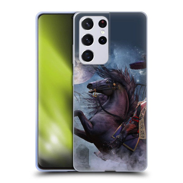 Laurie Prindle Fantasy Horse Sleepy Hollow Warrior Soft Gel Case for Samsung Galaxy S21 Ultra 5G