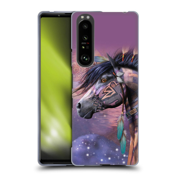 Laurie Prindle Fantasy Horse Native American Shaman Soft Gel Case for Sony Xperia 1 III