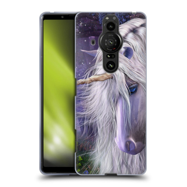 Laurie Prindle Fantasy Horse Moonlight Serenade Unicorn Soft Gel Case for Sony Xperia Pro-I