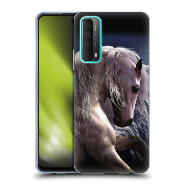 Laurie Prindle Western Stallion Night Silver Ghost II Soft Gel Case for Huawei P Smart (2021)