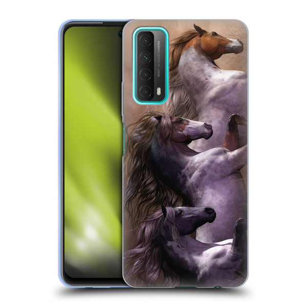 Laurie Prindle Western Stallion Run To Freedom Soft Gel Case for Huawei P Smart (2021)
