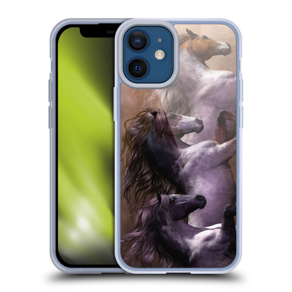 Laurie Prindle Western Stallion Run To Freedom Soft Gel Case for Apple iPhone 12 Mini