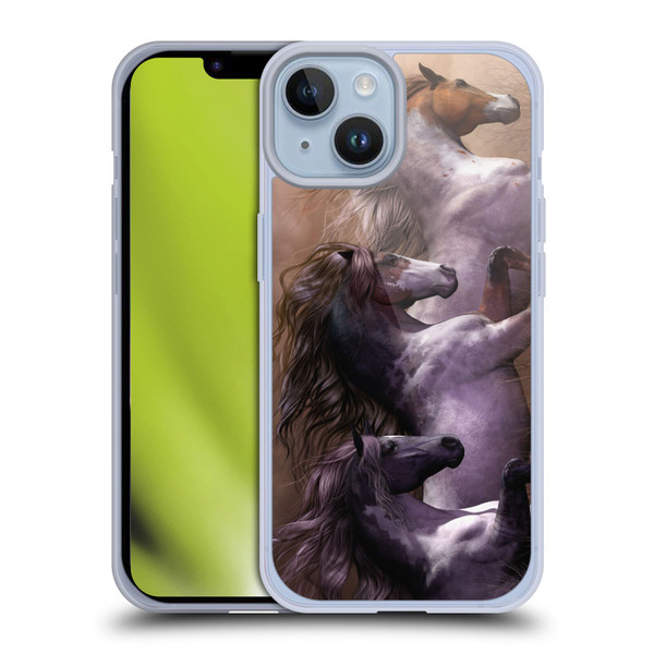 Laurie Prindle Western Stallion Run To Freedom Soft Gel Case for Apple iPhone 14