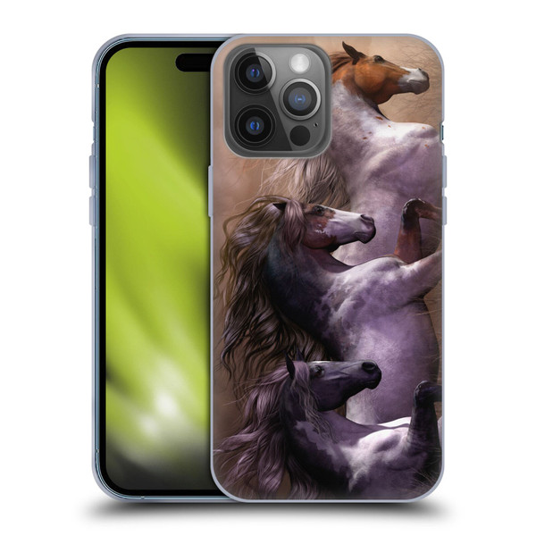 Laurie Prindle Western Stallion Run To Freedom Soft Gel Case for Apple iPhone 14 Pro Max