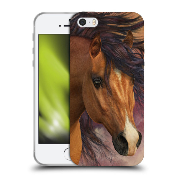 Laurie Prindle Western Stallion Flash Soft Gel Case for Apple iPhone 5 / 5s / iPhone SE 2016