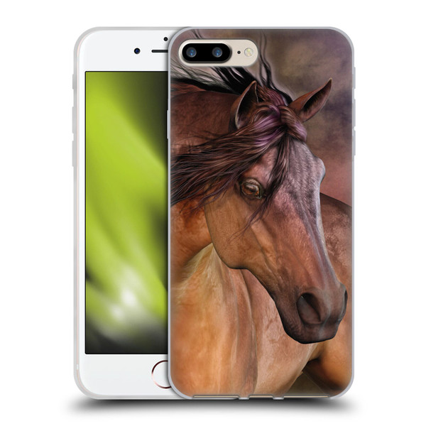 Laurie Prindle Western Stallion Belleze Fiero Soft Gel Case for Apple iPhone 7 Plus / iPhone 8 Plus