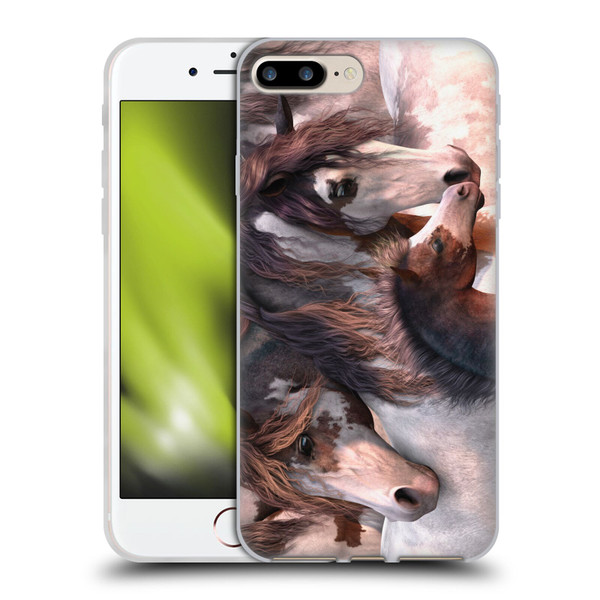 Laurie Prindle Western Stallion Generations Soft Gel Case for Apple iPhone 7 Plus / iPhone 8 Plus