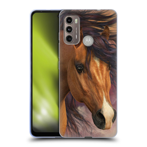 Laurie Prindle Western Stallion Flash Soft Gel Case for Motorola Moto G60 / Moto G40 Fusion