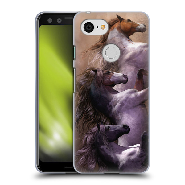 Laurie Prindle Western Stallion Run To Freedom Soft Gel Case for Google Pixel 3