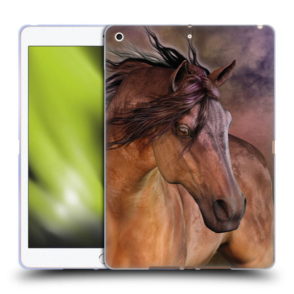 Laurie Prindle Western Stallion Belleze Fiero Soft Gel Case for Apple iPad 10.2 2019/2020/2021