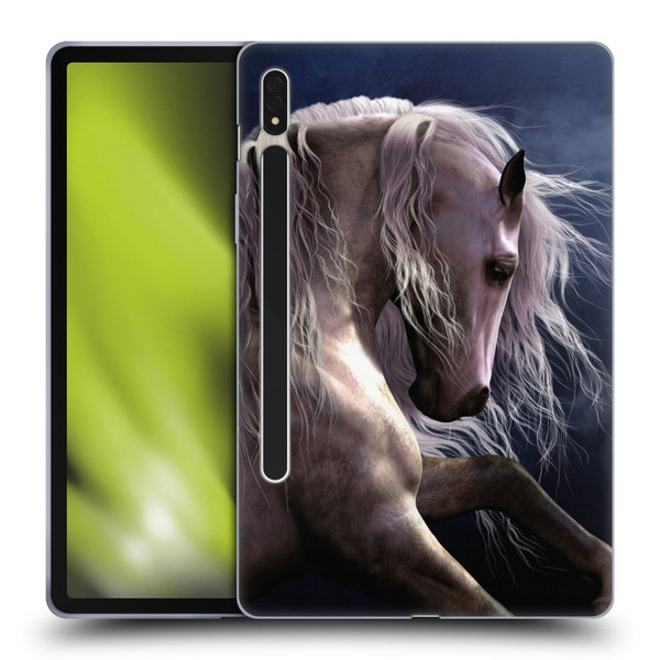 Laurie Prindle Western Stallion Night Silver Ghost II Soft Gel Case for Samsung Galaxy Tab S8