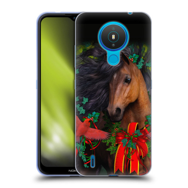 Laurie Prindle Western Stallion A Morgan Christmas Soft Gel Case for Nokia 1.4