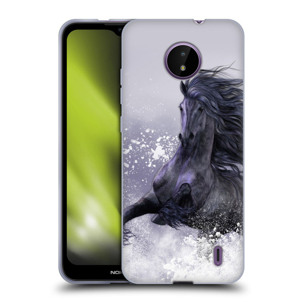 Laurie Prindle Western Stallion Winter Thunder Soft Gel Case for Nokia C10 / C20