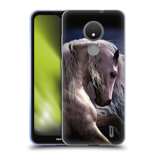 Laurie Prindle Western Stallion Night Silver Ghost II Soft Gel Case for Nokia C21