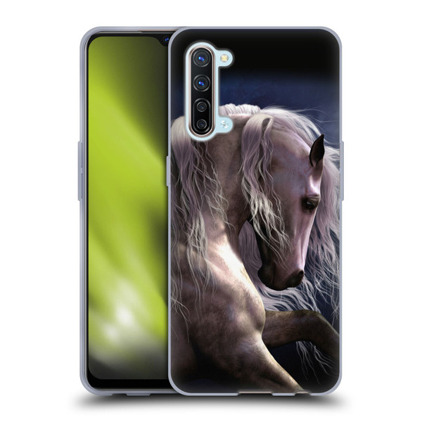 Laurie Prindle Western Stallion Night Silver Ghost II Soft Gel Case for OPPO Find X2 Lite 5G