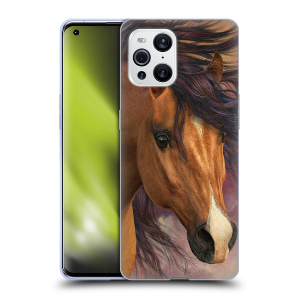 Laurie Prindle Western Stallion Flash Soft Gel Case for OPPO Find X3 / Pro