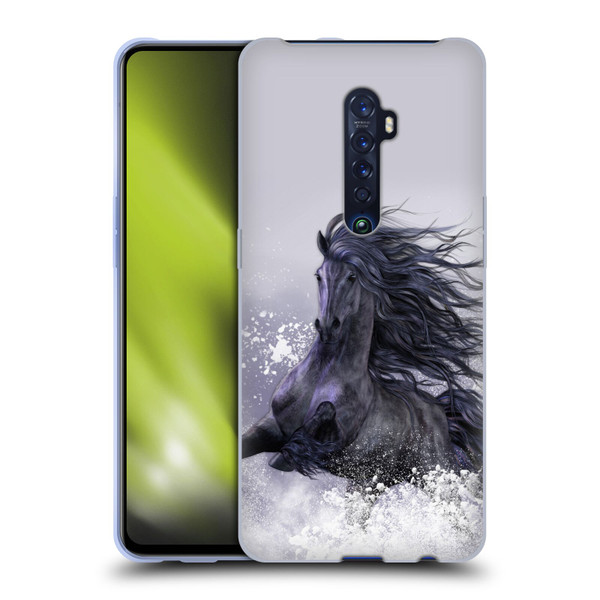 Laurie Prindle Western Stallion Winter Thunder Soft Gel Case for OPPO Reno 2