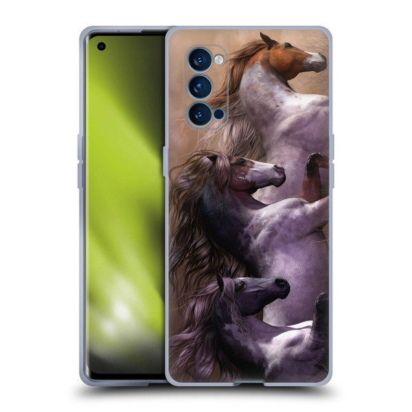 Laurie Prindle Western Stallion Run To Freedom Soft Gel Case for OPPO Reno 4 Pro 5G