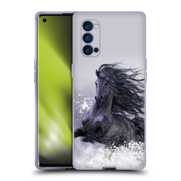 Laurie Prindle Western Stallion Winter Thunder Soft Gel Case for OPPO Reno 4 Pro 5G