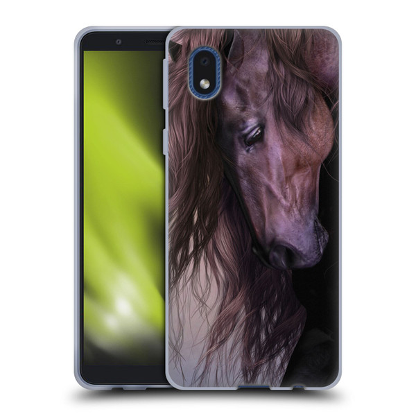 Laurie Prindle Western Stallion Equus Soft Gel Case for Samsung Galaxy A01 Core (2020)