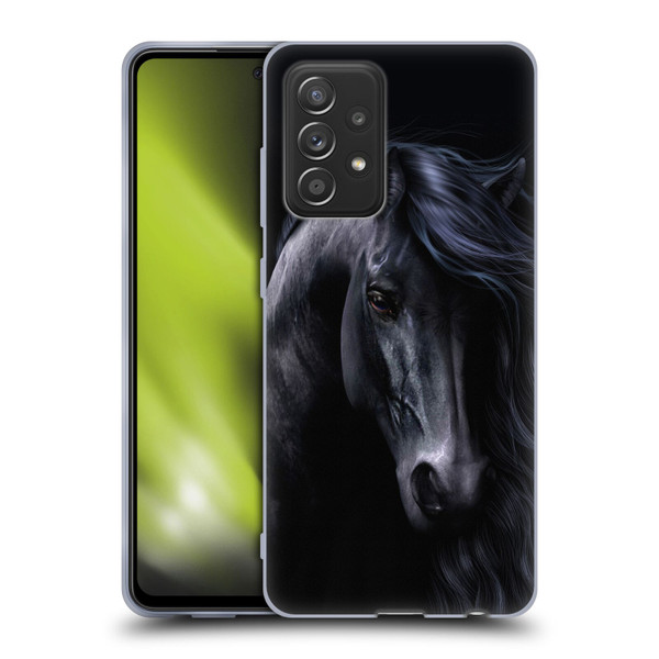 Laurie Prindle Western Stallion The Black Soft Gel Case for Samsung Galaxy A52 / A52s / 5G (2021)