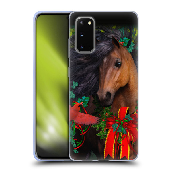Laurie Prindle Western Stallion A Morgan Christmas Soft Gel Case for Samsung Galaxy S20 / S20 5G
