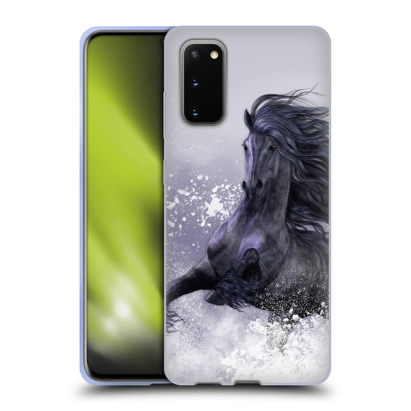 Laurie Prindle Western Stallion Winter Thunder Soft Gel Case for Samsung Galaxy S20 / S20 5G