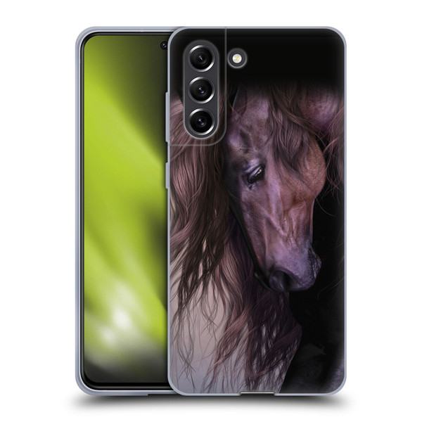 Laurie Prindle Western Stallion Equus Soft Gel Case for Samsung Galaxy S21 FE 5G