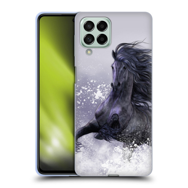 Laurie Prindle Western Stallion Winter Thunder Soft Gel Case for Samsung Galaxy M53 (2022)