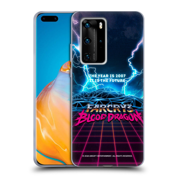 Far Cry 3 Blood Dragon Key Art Logo Soft Gel Case for Huawei P40 Pro / P40 Pro Plus 5G