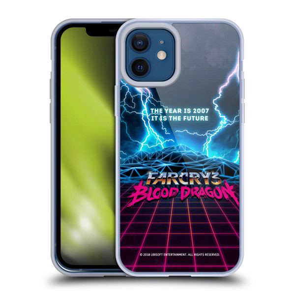 Far Cry 3 Blood Dragon Key Art Logo Soft Gel Case for Apple iPhone 12 / iPhone 12 Pro