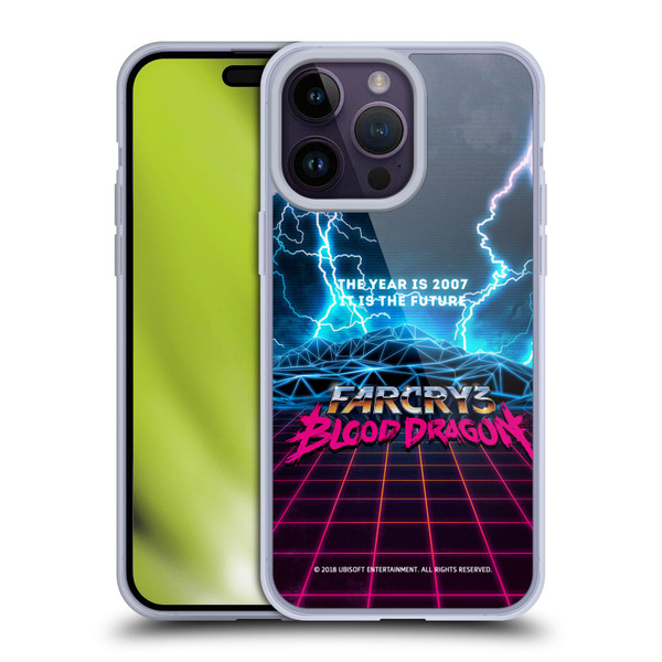 Far Cry 3 Blood Dragon Key Art Logo Soft Gel Case for Apple iPhone 14 Pro Max