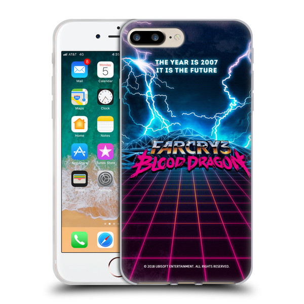 Far Cry 3 Blood Dragon Key Art Logo Soft Gel Case for Apple iPhone 7 Plus / iPhone 8 Plus