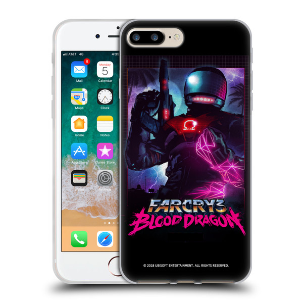Far Cry 3 Blood Dragon Key Art Omega Soft Gel Case for Apple iPhone 7 Plus / iPhone 8 Plus