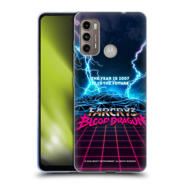 Far Cry 3 Blood Dragon Key Art Logo Soft Gel Case for Motorola Moto G60 / Moto G40 Fusion