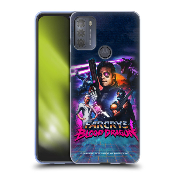 Far Cry 3 Blood Dragon Key Art Cover Soft Gel Case for Motorola Moto G50