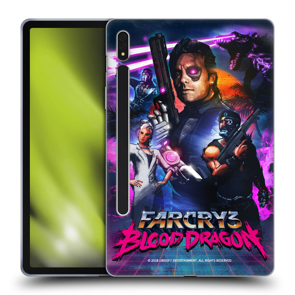 Far Cry 3 Blood Dragon Key Art Cover Soft Gel Case for Samsung Galaxy Tab S8