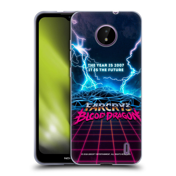 Far Cry 3 Blood Dragon Key Art Logo Soft Gel Case for Nokia C10 / C20